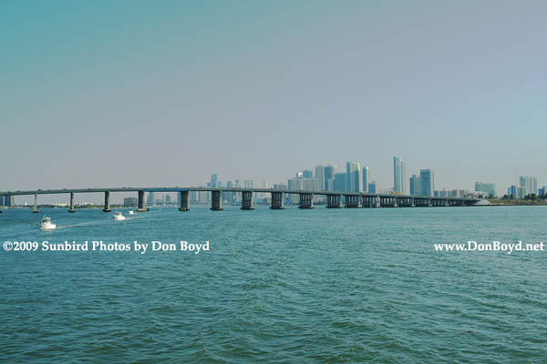 2009 - the Julia Tuttle Causeway with downtown Miami in the background (#1616)