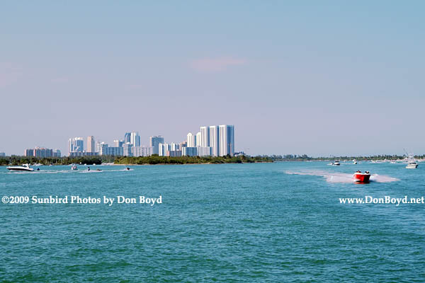 2009 - looking north at Oleta River State Park (left), Sunny Isles Beach condos and Haulover Park (right)  (#1602)