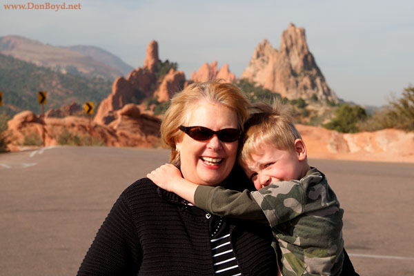 October 2009 - Grandma Karen with Kyler at Garden of the Gods