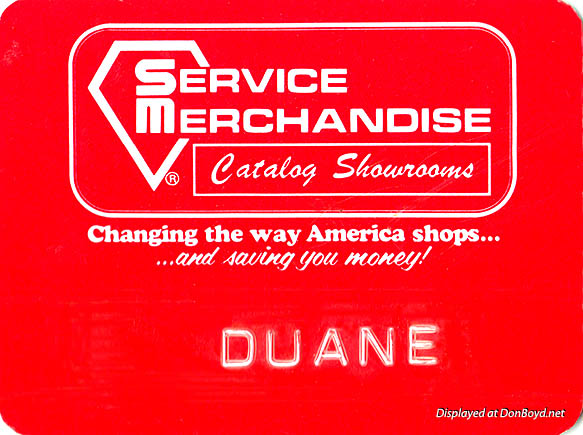 Service Merchandise catalog showrooms