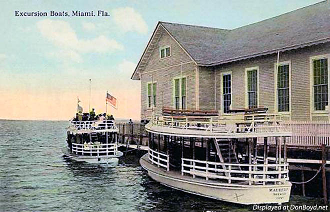 1910s - excursion boats at Elsers Pier in Miami