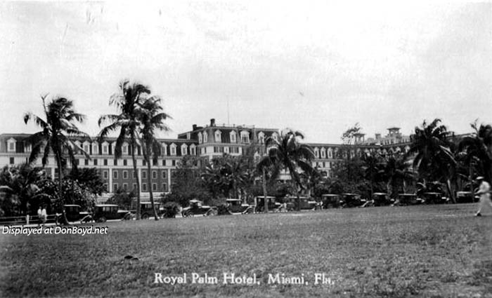 1910s - a postcard image of the Royal Palm Hotel, Miami