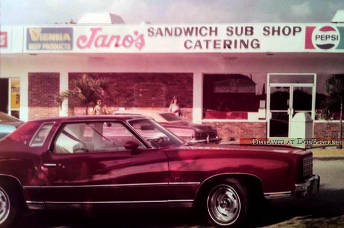 1970s - Janos Sandwich Sub Shop in the Palm Lakes section of northwest Hialeah 