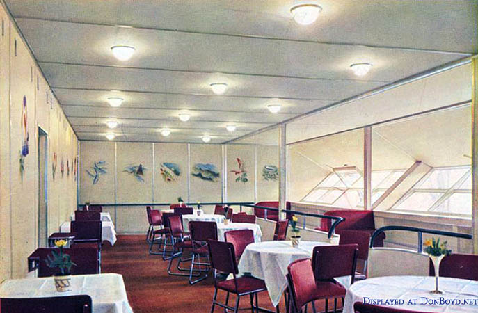 Hindenburgs dining room, one of the earliest color photographs