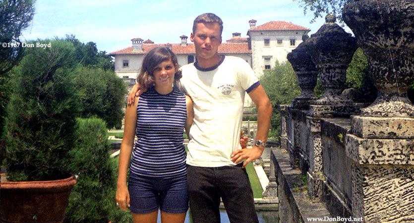 1967 - Janet Province from Knoxville, Tennessee and Don at Vizcaya