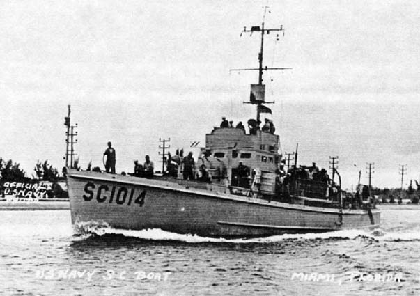 1940s - U. S. Navy Sub Chaser SC1014 in Government Cut