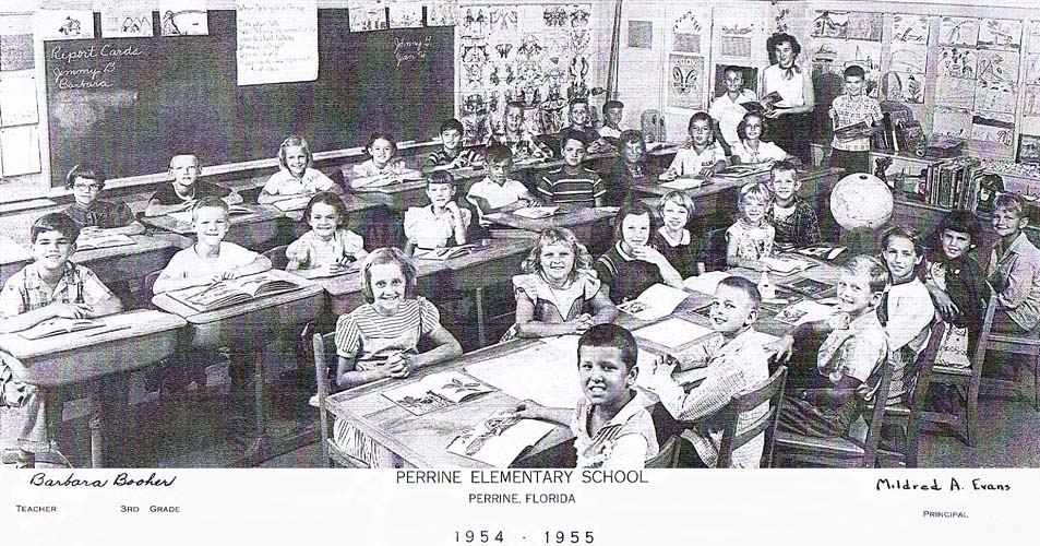 1955 - Barbara Boohers 3rd grade class at Perrine Elementary School (54-55)