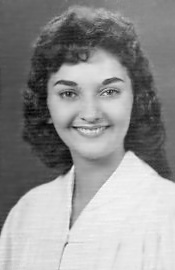 1960 - Mary Fran Melfa, Miami High School graduation photo
