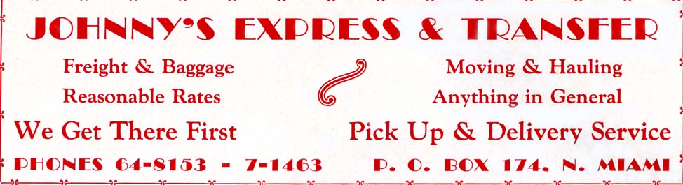 1952 - Johnnys Express and Transfer