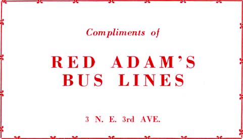 1952 - Red Adams Bus Lines