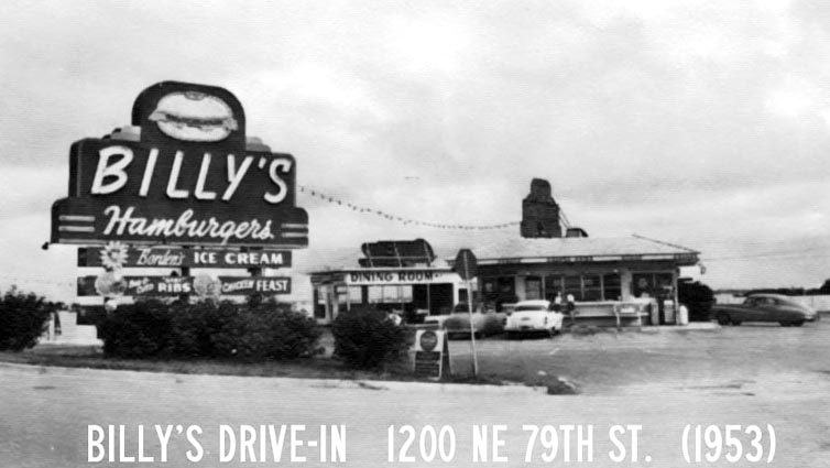 1953 - Billys Drive-In (formerly Kellys) on the bay and 79th Street Causeway