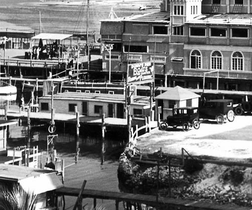 Mid 1920s - Dunns Pier at 12th Street (now Flagler Street) and Biscayne Bay, Miami