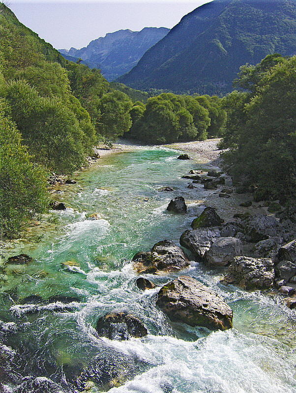 LOOKING SOUTH DOWN THE TRENTA VALLEY