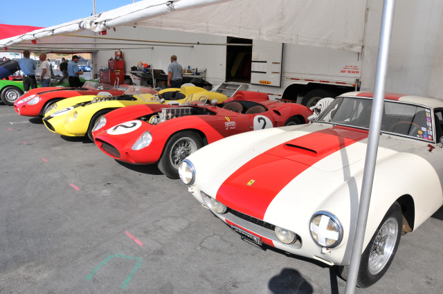 3 Ferraris and a Maserati