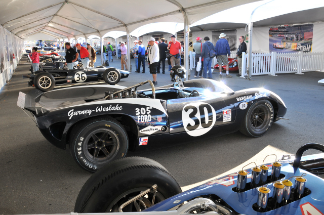 Dan Gurney drove this 1966 Lola T70 to victory in the 1966 Bridgehampton Can-Am race. Now owned by Johan Woerheide.