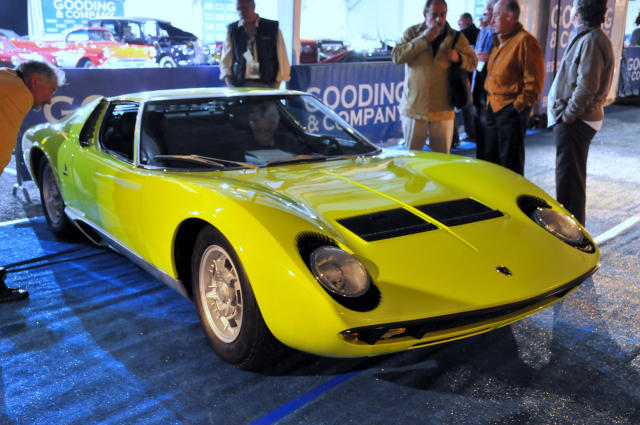 1967 Lamborghini Miura S (WB, BR), formerly owned by Eduardo Lamborghini, sold for $533,500