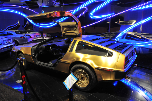 1981 DeLorean DMC 12, given to Petersen Automotive Museum in 2003 by Roger B. Mizes daughters: Lynda Tolleson & Vicki Kallemeyn