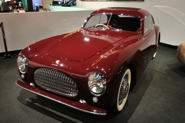 1947 Cisitalia 202 Coupe by Pinin Farina (two words until 1961), from collection of Margie and Robert E. Petersen