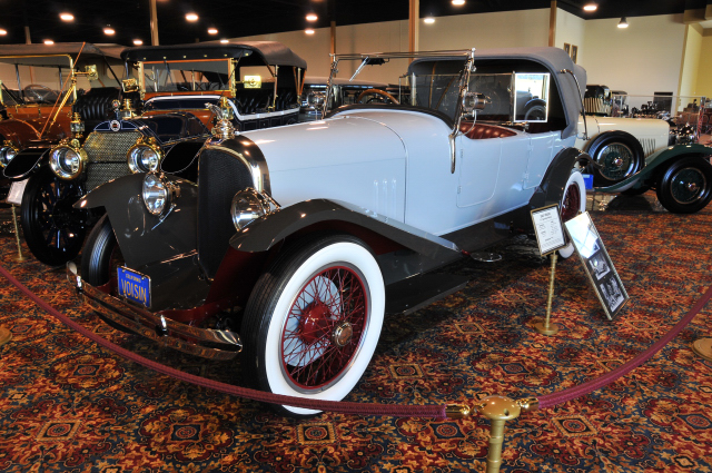 1923 Voisin C-5 Sporting Victoria by Rothchild, first owned by Rudolph Valentino; cobra mascot was gift from Douglas Fairbanks