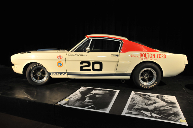 1965 Shelby Mustang GT350 R. Built to win SCCA National B-Production Championship, R models did so in 1965, 66 & 67. (9904)