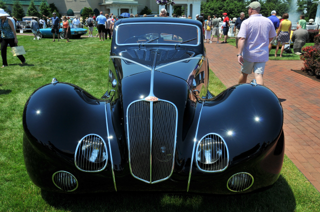 1936 Delahaye 135M SWB Competition Coupe by Figoni & Falaschi, owned by James Patterson of Louisville, KY (4040)