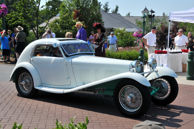 1938 H.R.G. Airline Coupe by Crofts, owned by Robert & Sylvia Affleck, Harmony, PA (4757)