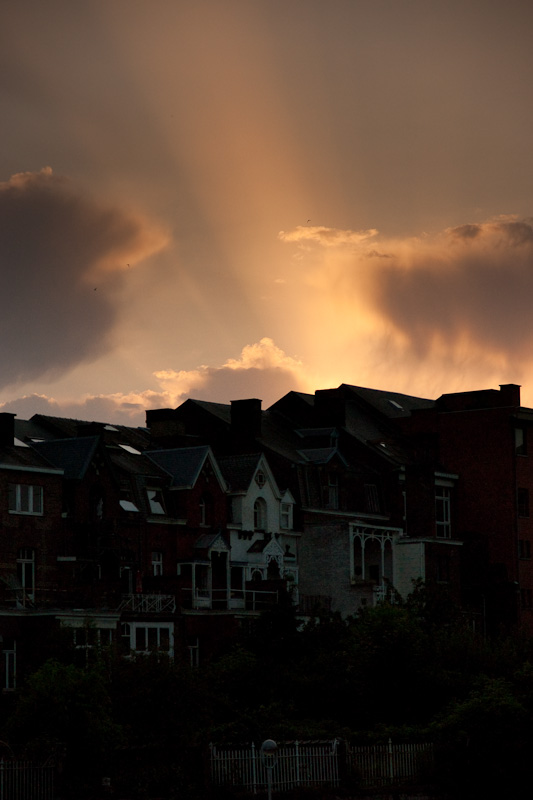 Sunset before a thunderstorm