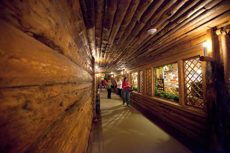 solid wood walls and ceiling