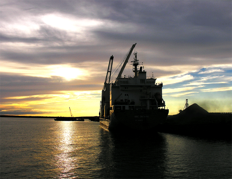 Sunset at Saulte Ste. Marie, UP