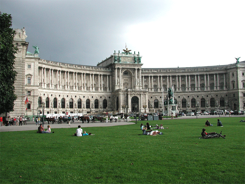 Vienna...the New Imperial Palace, the Emperor's winter residence