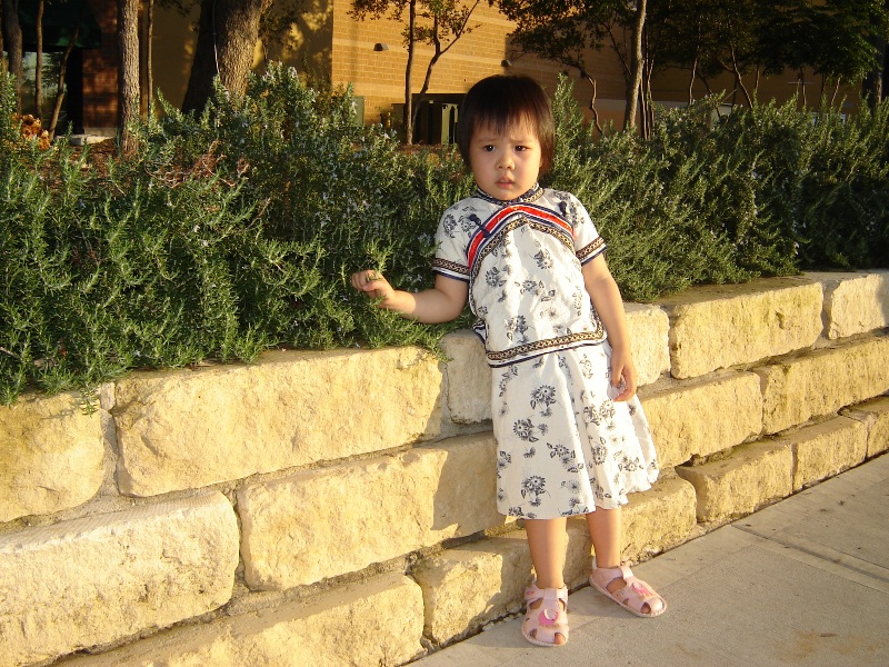 躺在小花上