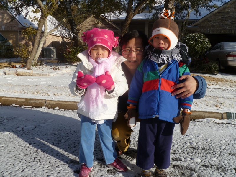 Austin下雪了!