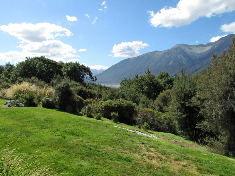 View from our room at Arthur's Pass Lodge (0339X)