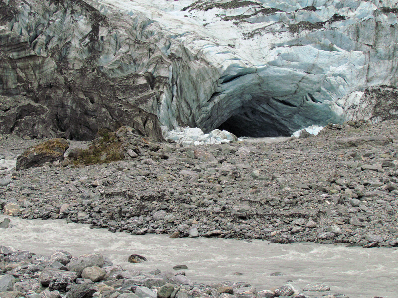 River from Fox Glacier Ice Cave (0453X)