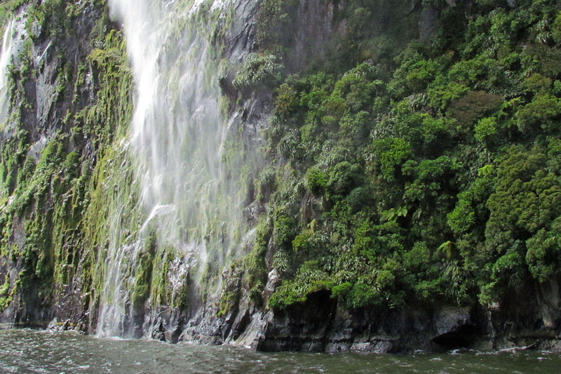 Waterfall at Milford Sound (0695X)
