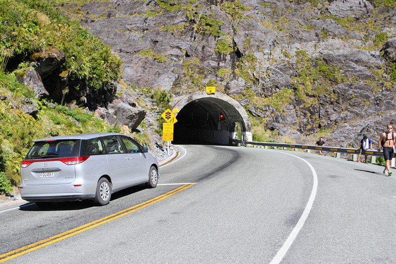 Waiting to Enter Homer Pass Tunnel (9236)