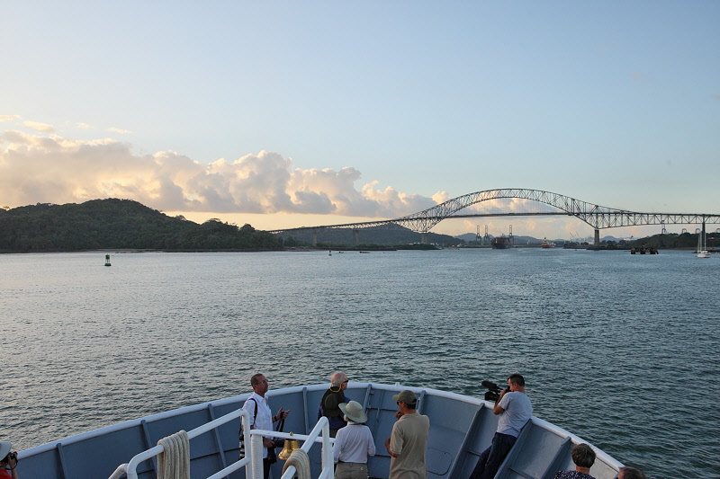 Approaching the Bridge of the Americas (1111)