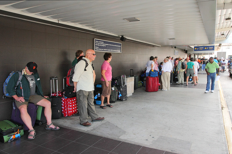 Waiting for the Bus at the Airport (9255)