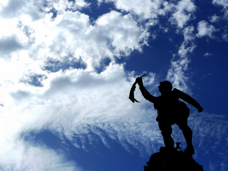 Bronze statue