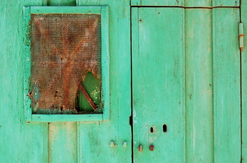 Green door
