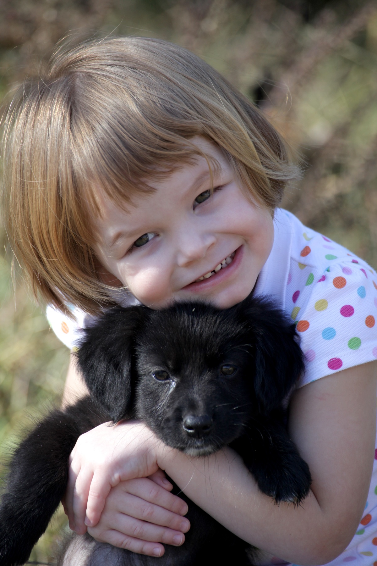 Lucy with Teddy