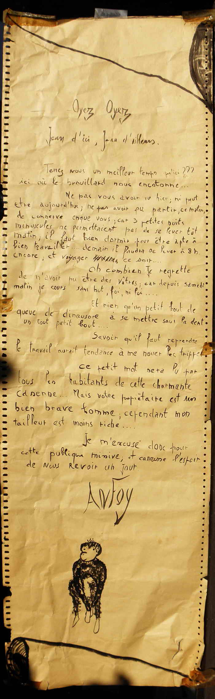 Missive dAnfoy. 1968.