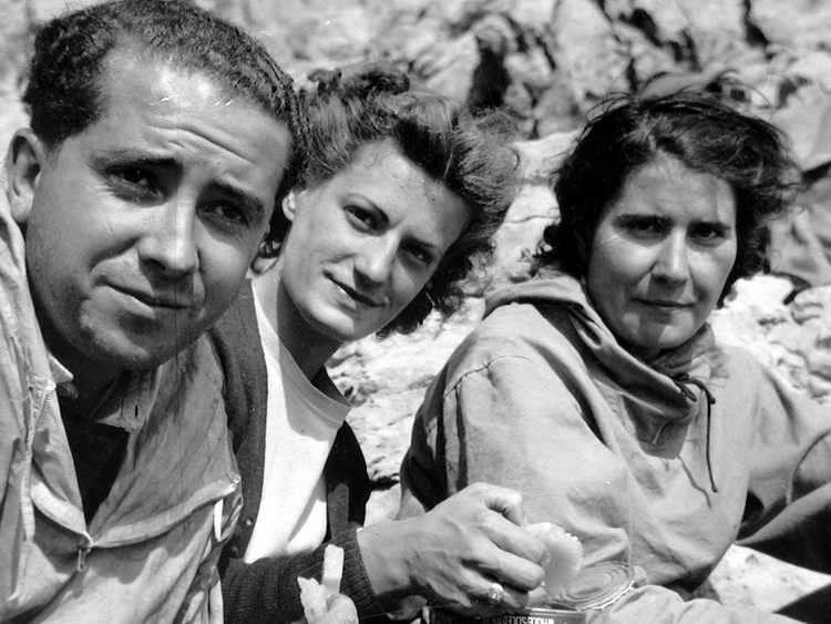Au retour des Aiguilles dAnsabre : X, Gachou et Mat Cabanne 18/9/1938