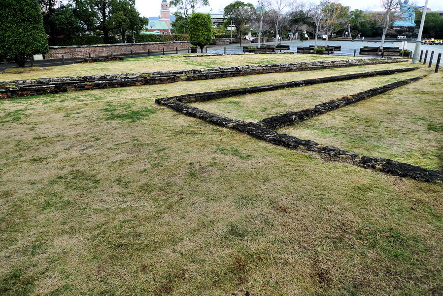 Remaining walls of Nagasaki Prison