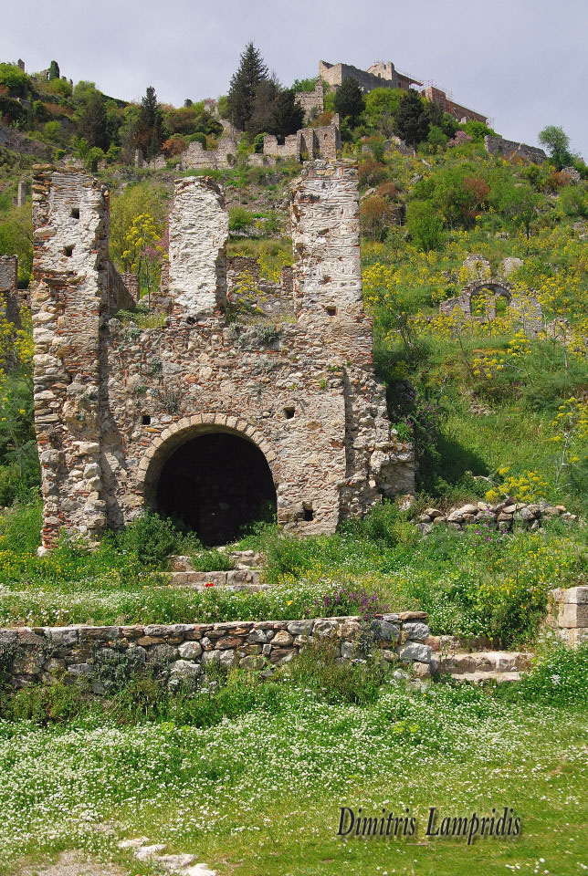 mystras  byzantine  castle  ...