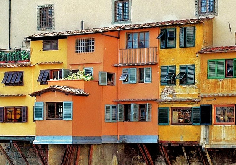 Windows on ponte Vecchio