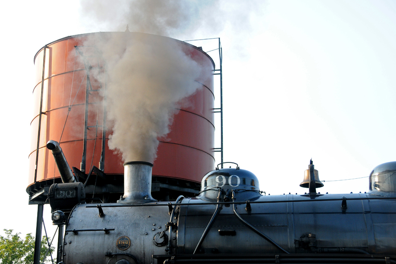 Strasburg locomotive and water tower
