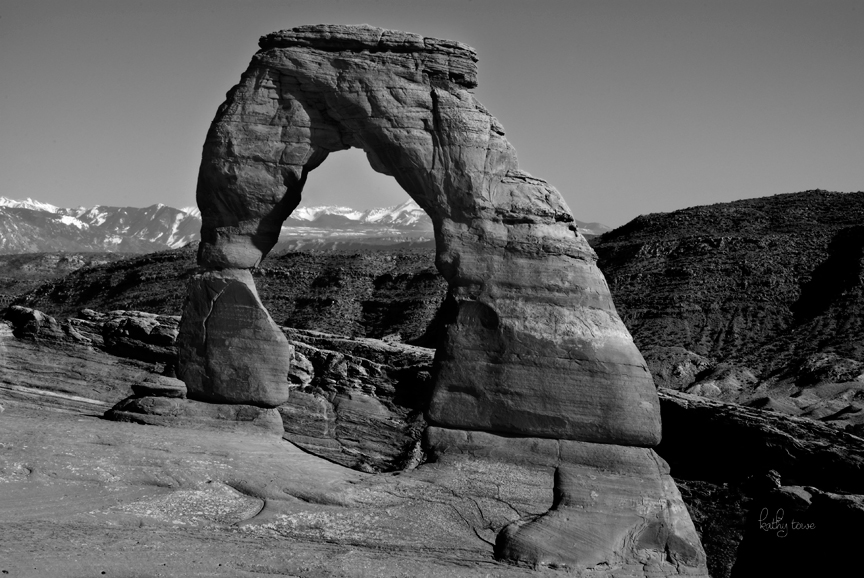  Delicate Arch B&W