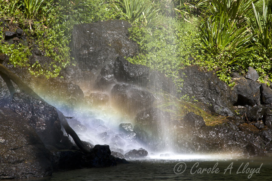 Rainbow waterfall