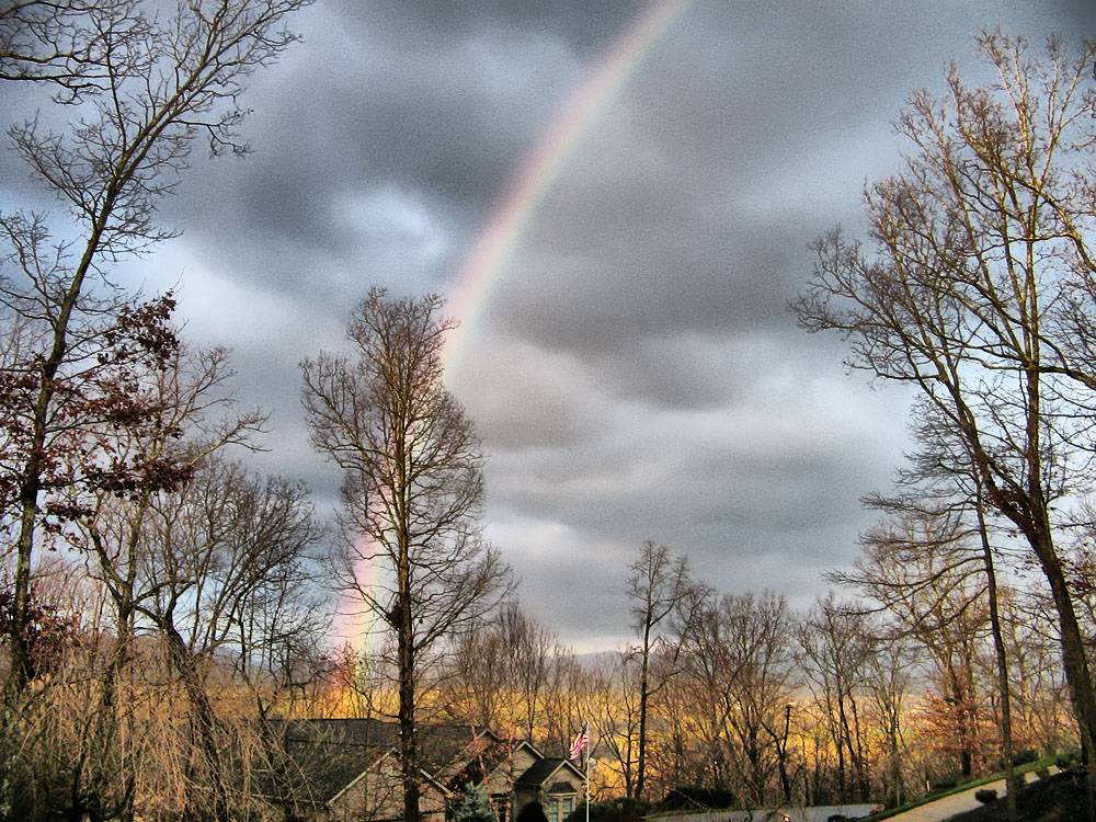 Rainbow over Isabels House
